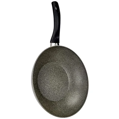 Imagen de Ballarini Cortina Granitium Wok 1Mango, Gris, Diámetro 28 cm