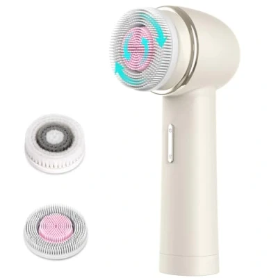Imagen de MYCARBON Cepillo Limpiador Facial Eléctrico 2500 mAh Recargable Masajeador 2 Modos 360 Rotación Velocidades Cepillos IPX7 Impermeable FCD4 Rosa