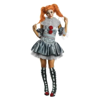 Imagen de Rubie&#039;s Disfraz Oficial It Clown para Mujer, película Pennywise Adultos, Talla M, Multicolor, (700732 000 M)