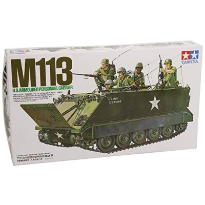 Imagen de Tamiya M113 US APC 1/35 Ejército Kits de construcción Modelos vehículos terrestres milit, Color marrón (35040)