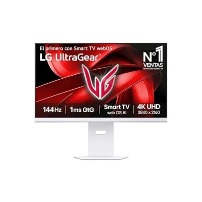 Imagen de Monitor gaming LG UltraGear™ 32G810SA W, 32&quot; 4K UHD, 144 Hz, 1 ms, 2x HDMI, 1x USB C, FreeSync™, Smart TV webOS, Morado grisáceo