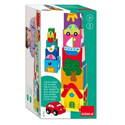 Imagen de Goula Cubos apilables coche Juego de apilar a partir 1 año