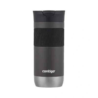 Imagen de Contigo Byron 2.0 vaso térmico, aislante de acero inoxidable con cierre Snapseal, termo café, 100 % antiderrame, tapa apta para lavavajillas, sin BPA, mantiene el calor hasta 6 horas, 470 ml