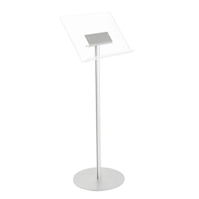 Imagen de Danieli Store Expositor Publicitario de Pie con Atril para Libros Tamaño A3 Horizontal Soporte Metacrilato (Ø 35 cm) y Catálogos