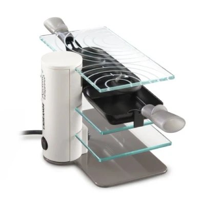 Imagen de Lagrange 009 204 Raclette para 2 personas con repisas transparentes (350 W), color crema