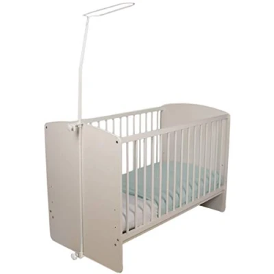 Imagen de Tega Baby DM 009 Soporte de dosel para cuna con abrazaderas, color blanco