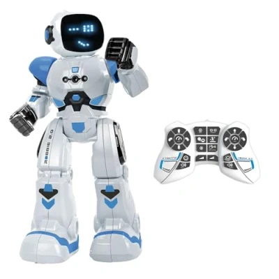 Imagen de Xtrem Bots Robbie Robot Juguete Niños con 20 Expresiones Faciales Robotica 50 Movimientos Teledirigido y Programable Juguetes para de 5 6 7 8 Años
