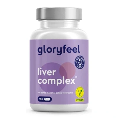 Imagen de Liver Complex Cardo Mariano 500mg (80% de Silimarina) y COLINA + Alcachofa, Cúrcuma, Espirulina, Zinc Selenio Complejo para el hígado* 120 Cápsulas Veganas Probado en laboratorio