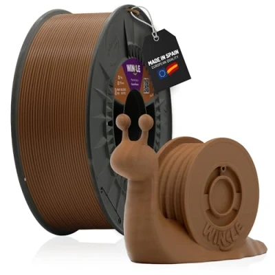 Imagen de WINKLE Filamento PLA HD Marrón Acacia Impresora 3D 2,85mm 1kg Compatible con Todas las Impresoras Precisión Dimensional Bobina