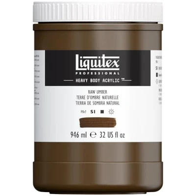 Imagen de LIQUITEX Color acrílico Heavy Body, tierra de sombra natural, 946 ML