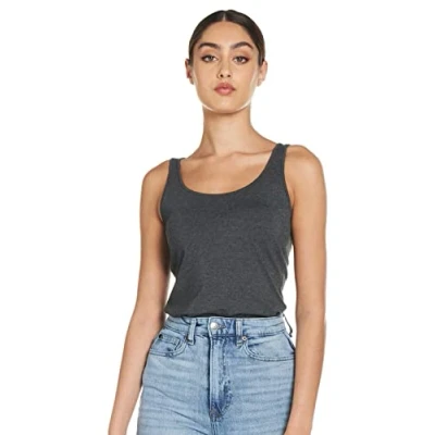 Imagen de VERO MODA Vmmaxi My Soft Long Tank Top Noos, Camiseta sin Mangas Mujer, Gris (Dark Grey Melange), 36 (Talla del Fabricante: Small)