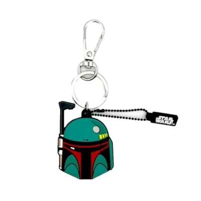 Imagen de WONDEE Star Wars Mandalorian [ 2 en 1 Pendrive + Llavero Original ] con Memoria USB 32 GB de Boba Fett Pendrives Originales para Regalar función Regalos