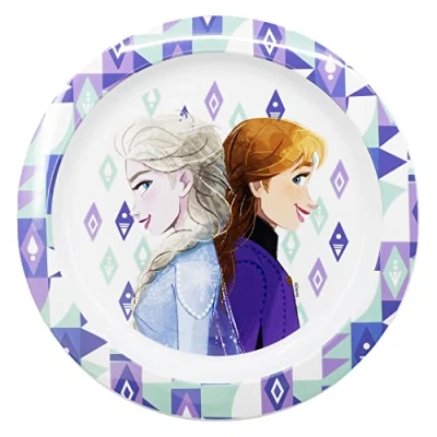 Imagen de Plato infantil reutilizable de plástico apto para microondas Frozen