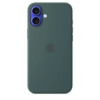 Imagen de Apple Funda de silicona con MagSafe para iPhone 16 Plus, Verde lago