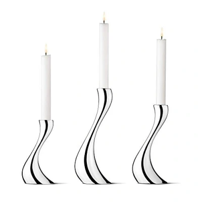 Imagen de Georg Jensen Cobra portavelas de Acero Inoxidable, Juego 3