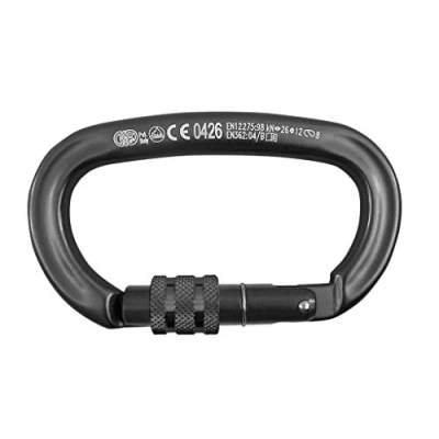 Imagen de Kong Ovalone Screw Sleeve Mosquetón Ovalado, Negro