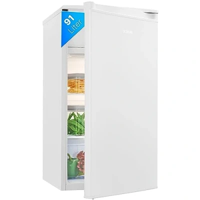 Imagen de Bomann KS 7349 Kühlschrank, 91L, 2 vasos, LED Innenraumbeleuchtung, Gemüseschale, blanco