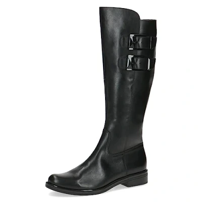 Imagen de CAPRICE 9 25525 41, Botines de tacón con cordones para Mujer, Negro (Black Nappa), 42 EU