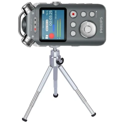 Imagen de TronicXL Trípode profesional de 15 cm, grabadora audio, 1/4 pulgadas, compatible con Roland Philips Tascam, Sony Olympus Zoom H4n Pro H5 H6 Mobile Recorder H2n
