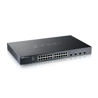 Imagen de Zyxel Nebula Switch Inteligente de 24 Puertos Ethernet Gigabit con 4 Ranuras 10G SFP+ y Modo Cloud híbrido [XGS1935 28]