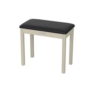 Imagen de Yamaha B1WA Banco para Piano Digital y Teclado, Madera de Haya, Blanco Ceniza