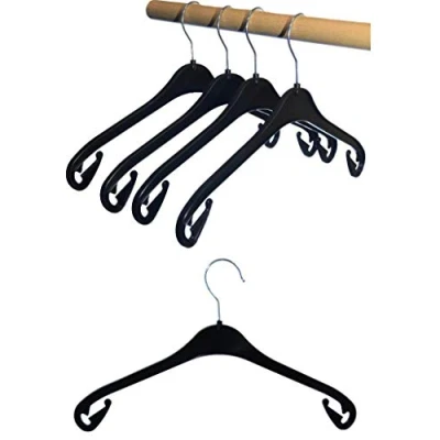 Imagen de Hagspiel Perchas de plástico (20 unidades, 38 cm), color negro