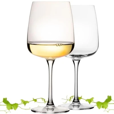Imagen de Imperial Milano Juego de 2 copas vino blanco cuadradas (480 ml, aptas para lavavajillas)
