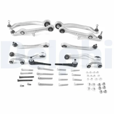 Imagen de DELPHI TC4343KIT Juego de reparación del brazo suspensión Eje delantero AUDI: A4 B7 Sedán, A6 C6 Avant, SEAT: Exeo ST, Sedán
