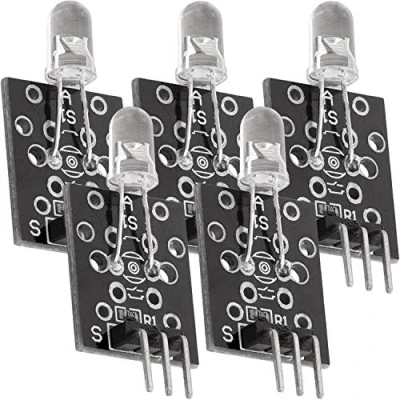 Imagen de AZDelivery 5 x KY 005 Módulo Transceptor Infrarrojo IR Transceiver Compatible con Arduino E Book Incluido!