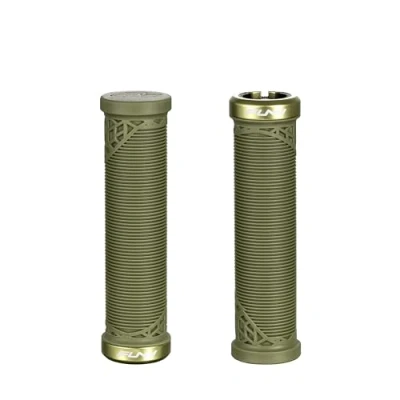 Imagen de Funn Hilt JR Puños de Manillar para Bicicleta Montaña con Abrazadera Bloqueo Único, un Diámetro Interior 19 mm (Verde Oliva)