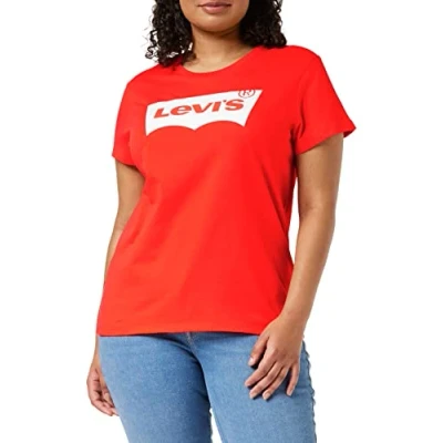 Imagen de Levi&#039;s The Perfect Tee Camiseta, Batwing Poppy Red, S Mujer