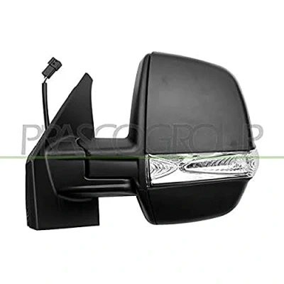 Imagen de Espejo retrovisor Prasco FT9107334 izquierda negro eléctrico calefactable, ajustable desde interior FIAT: Doblo II Furgón / Familiar