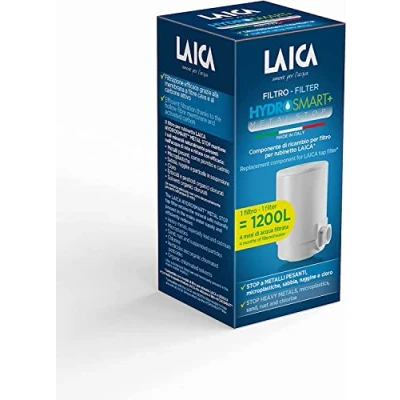 Imagen de Cartucho de filtro agua HYDROSMART+™ Metal Stop para repuesto LAICA Compatible con el en línea y Genova 4 meses filtrada, reduce los cloro