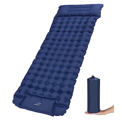 Imagen de Zawaer Colchoneta De Camping Inflable Ultraligera Para Dormir Con Almohada, Esterilla Camping,Colchones Autohinchable, Aislante,Esterilla Dormir, Exteriores, Senderismo.