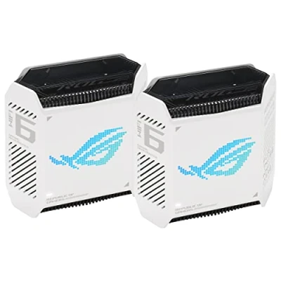Imagen de Router WiFi ASUS ROG Rapture GT6 (W 2 PK), unidades, Tri Banda, 574 Mbit/s, MU MIMO, Blanco, 0.88 kg
