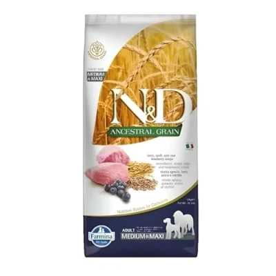 Imagen de FARMINA ND Dog ANCESTRAL Medium Maxi Cordero 12KG