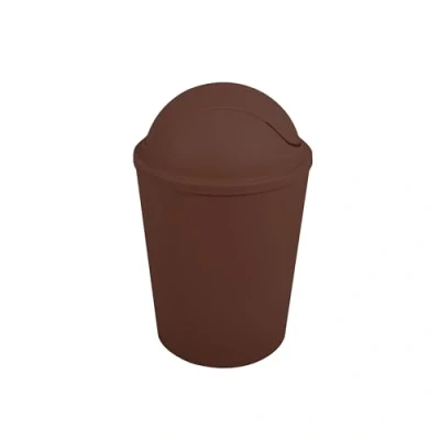 Imagen de MSV Cubo de basura ako 5,5l con tapa abatible chocolate, 5,5 L