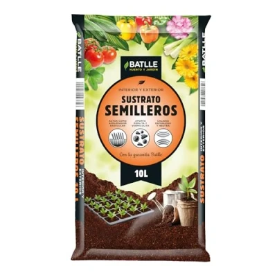 Imagen de Semillas Batlle Sustrato Semilleros 10 l, Color Tierra