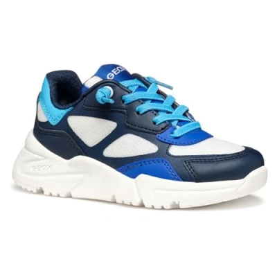 Imagen de Geox J Loftus Boy E, Zapatillas, White/Navy, 35 EU