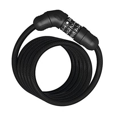 Imagen de ABUS Cerradura de cable en espiral Star 4508C/150 combinación 8 mm grosor nivel seguridad 2 Negro