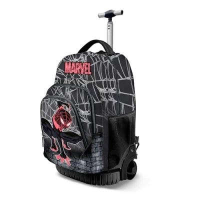Imagen de Marvel Trolley GTS FAN, 32 x 47 cm, Capacidad 39 L, Spiderman Negro/Rojo