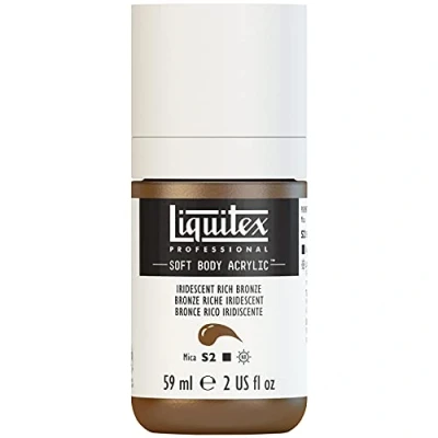 Imagen de Liquitex 1923186 pintura acrílica, acrílico, Irisierende Satte Bronze, 59ml Dosierflasche