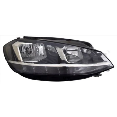 Imagen de TYC 20 17600 06 2 Faros izquierda H7/H9, LED con luz diurna para circulación por la derecha electromotor, VOLKSWAGEN: Golf 7