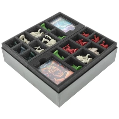 Imagen de Feldherr Juego de Espuma Compatible con HeroQuest (2021): Junglas Delthrak Inserto para la Caja del Mesa Protección y organización miniaturas + Accesorios.