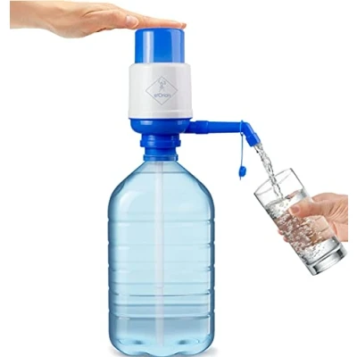 Imagen de Dispensador Agua para Garrafas, Bomba Manual Compatible con Botellas de 2.5, 3, 5, 6, 8, 10 litros el tapón diámetro 38mm y 48mm