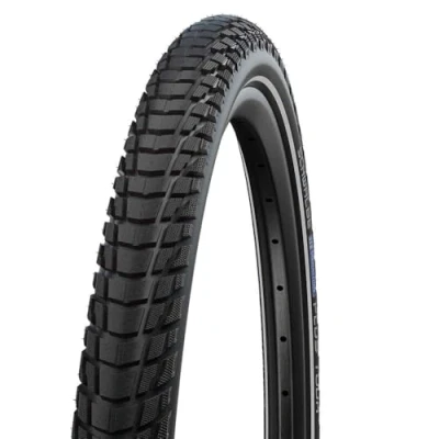 Imagen de Schwalbe Reifen Marathon Plus Tour SmartGuard Cubiertas, Unisex, Negro con Rayas Reflectantes, 50 559