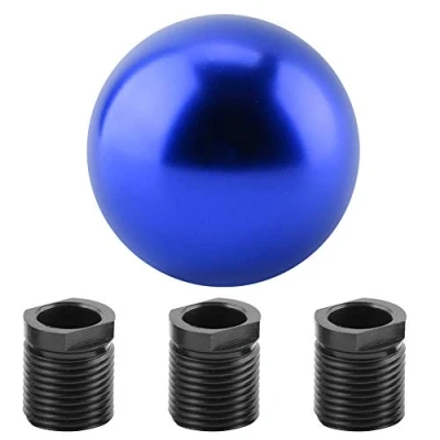 Imagen de Suuonee perilla de cambio marchas, manual universal para coche Cabeza marchas Forma bola redonda Cinco colores(Azul)