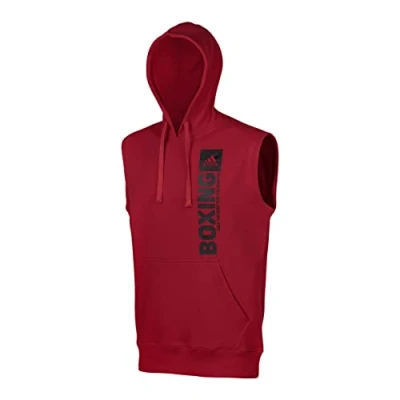 Imagen de adidas Community Vertical Sudadera con Capucha, Rojo y Negro, M para Hombre