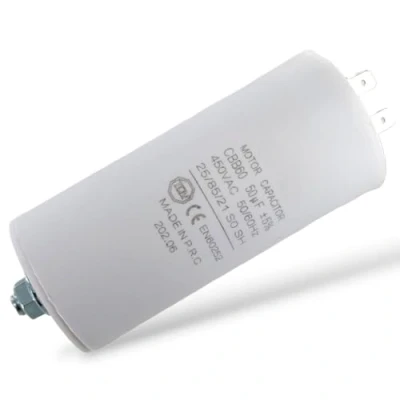 Imagen de DL pro Condensador universal (50,00 µF, 450 V, con banderas y tornillo de fijación CBB60)