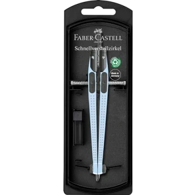 Imagen de Faber Castell 574474 Compas de Ajuste Rápido Grip Sky Blue